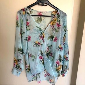 Zara floral blouse.
